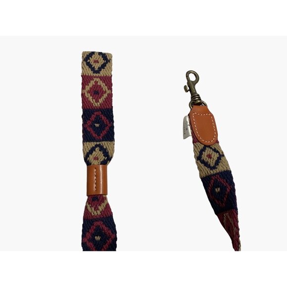 Dog Leash Aztec Pattern 3 feet Blue Tan Purple Sturdy Fluffy - Picture 4 of 5